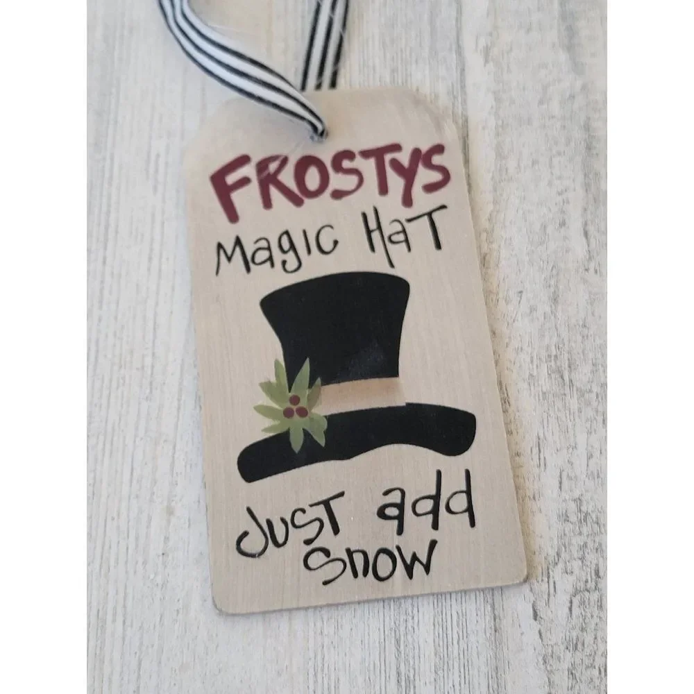 Frosty's Magic Hat just add snow ornament Xmas‎ decor